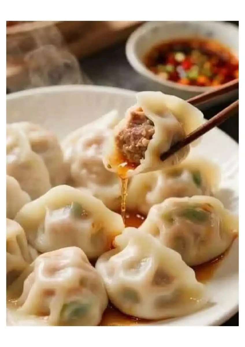 Пельмени с телятиной и морковью 牛肉胡萝卜水饺