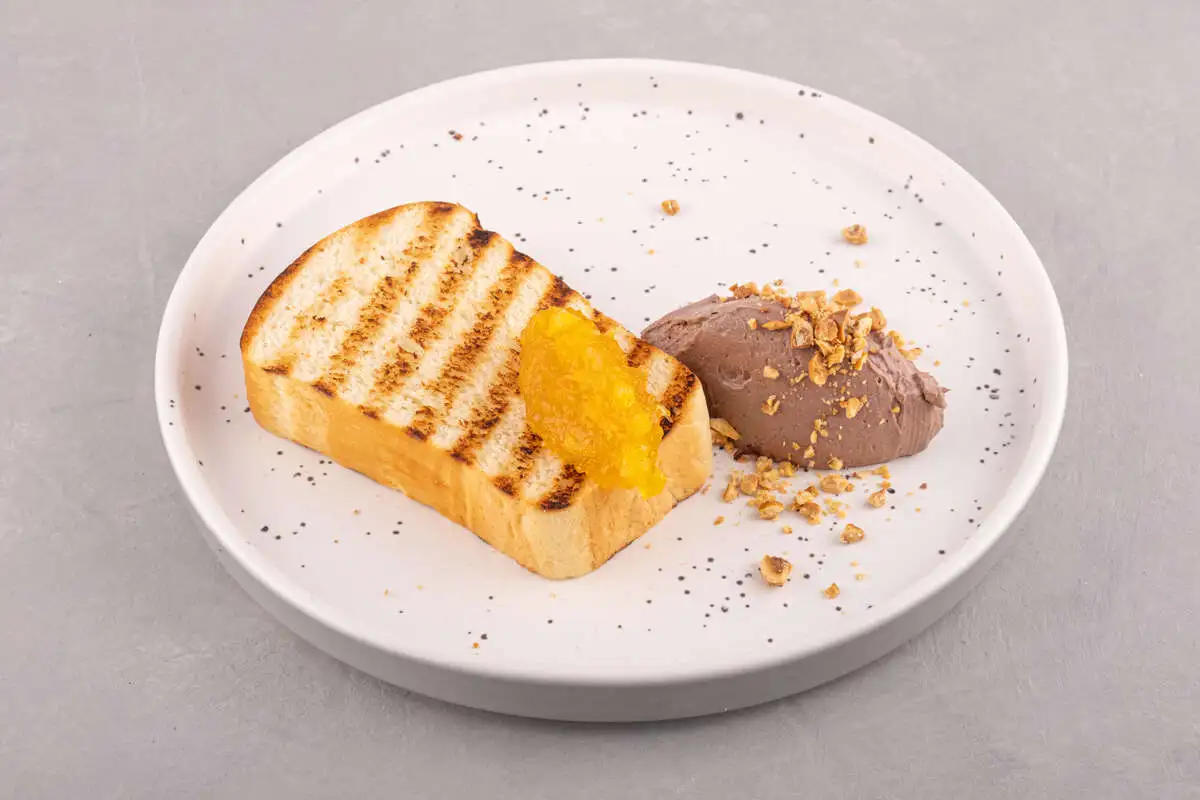 Куриный паштет и апельсиновый конфитюр