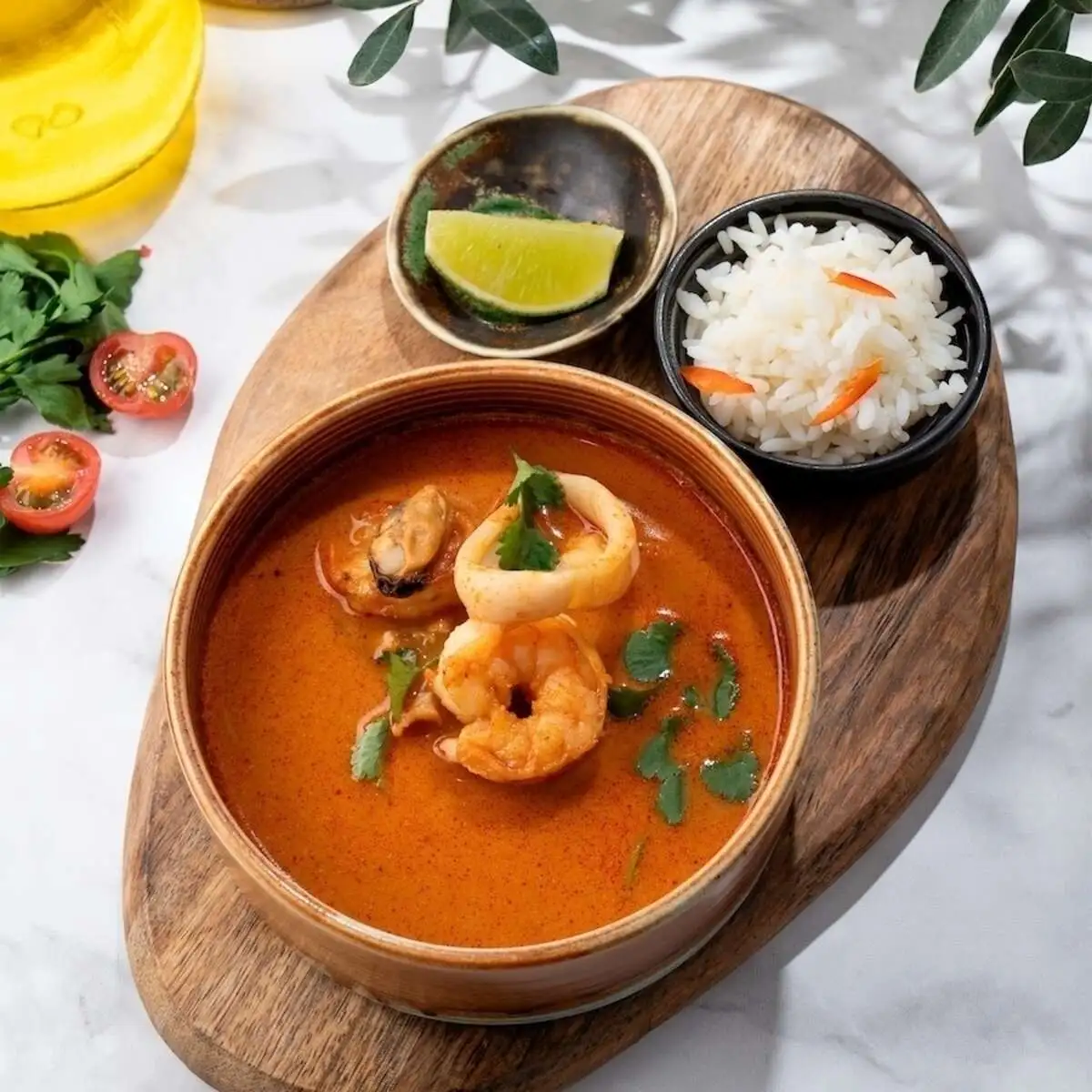 Том ям с морепродуктами