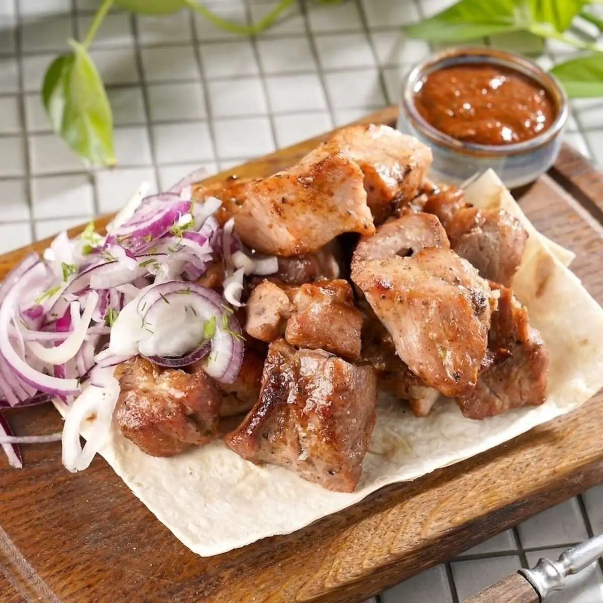 Шашлык из свиной шеи