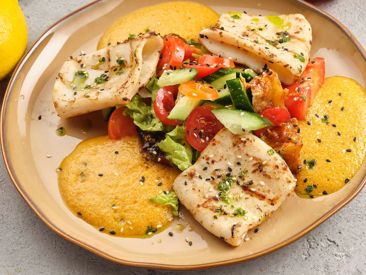 Кальмары на гриле