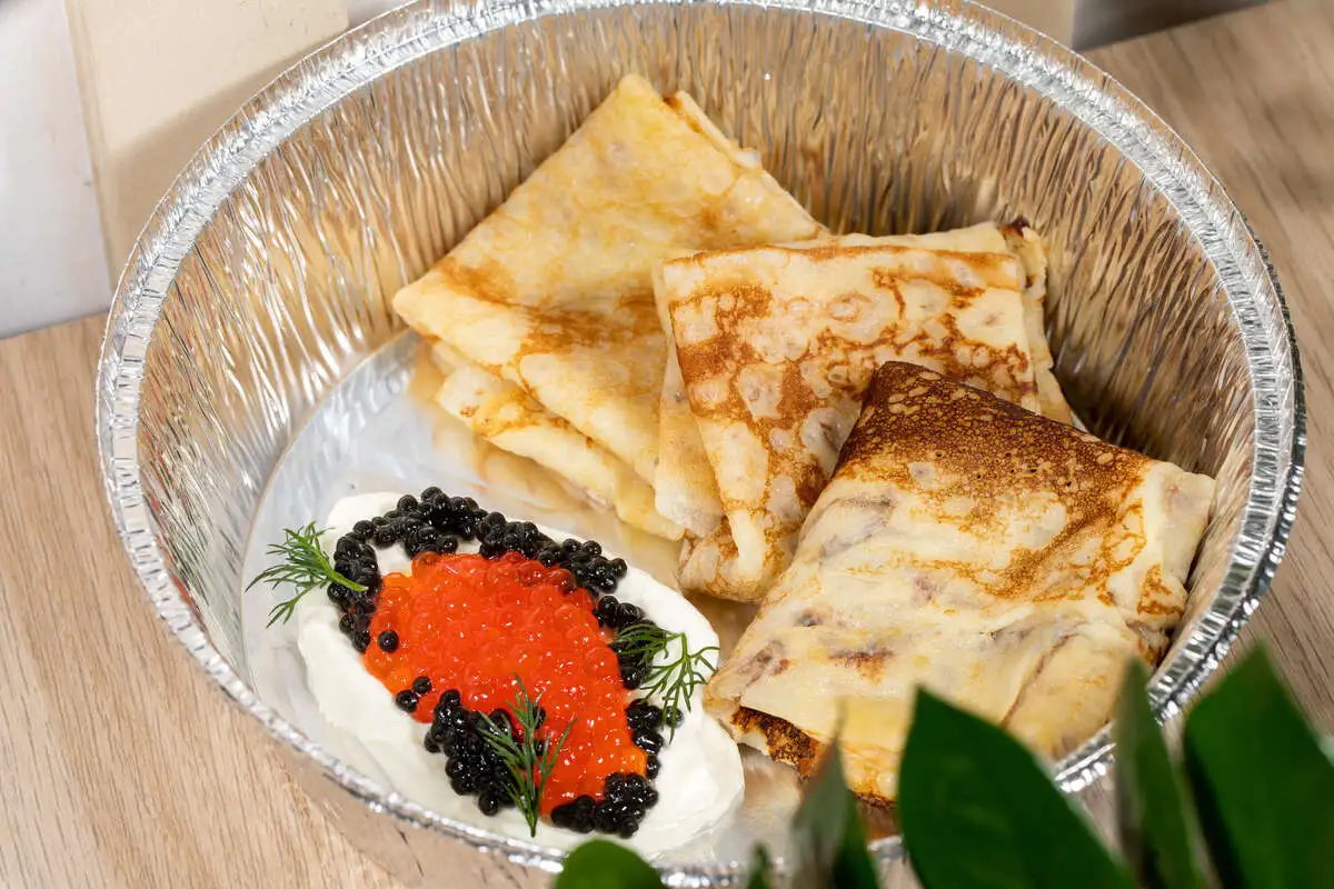 Блины с икрой