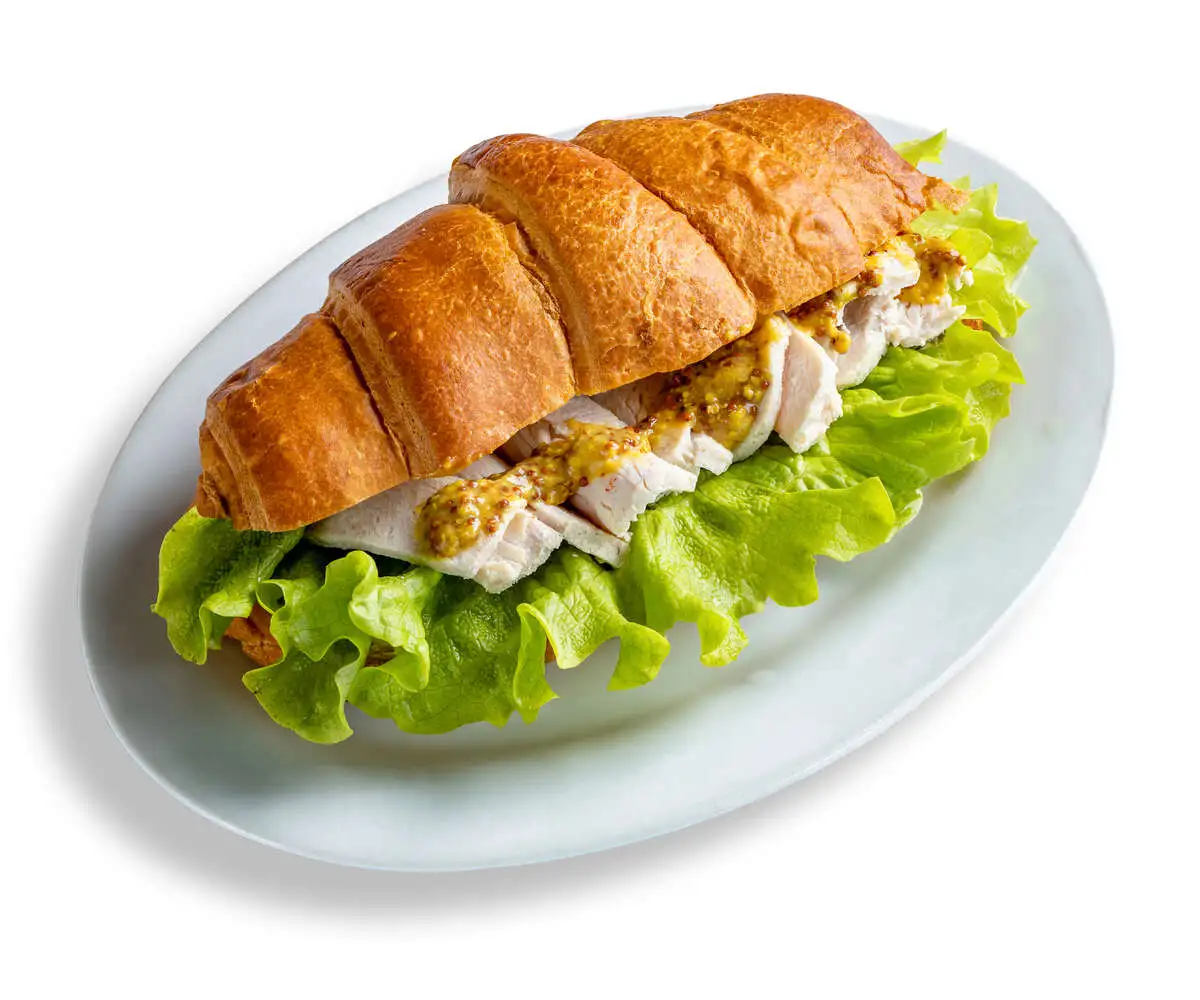 Круассан с ветчиной