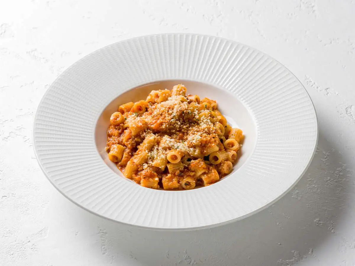 Тубетти с грибным болоньезе