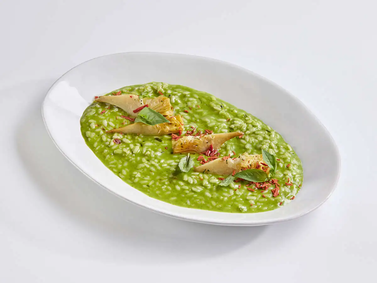 Ризотто с Песто и артишоками