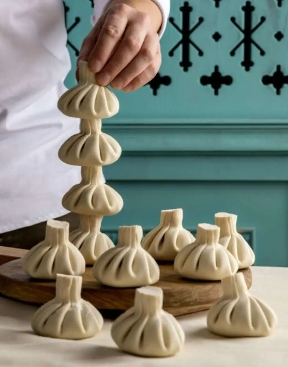 Хинкали из телятины и курицы 3шт (жареные)