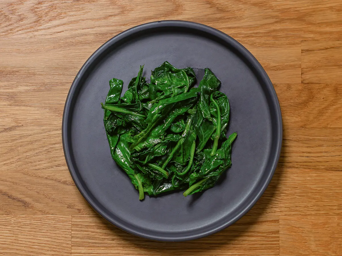 Шпинат припущенный