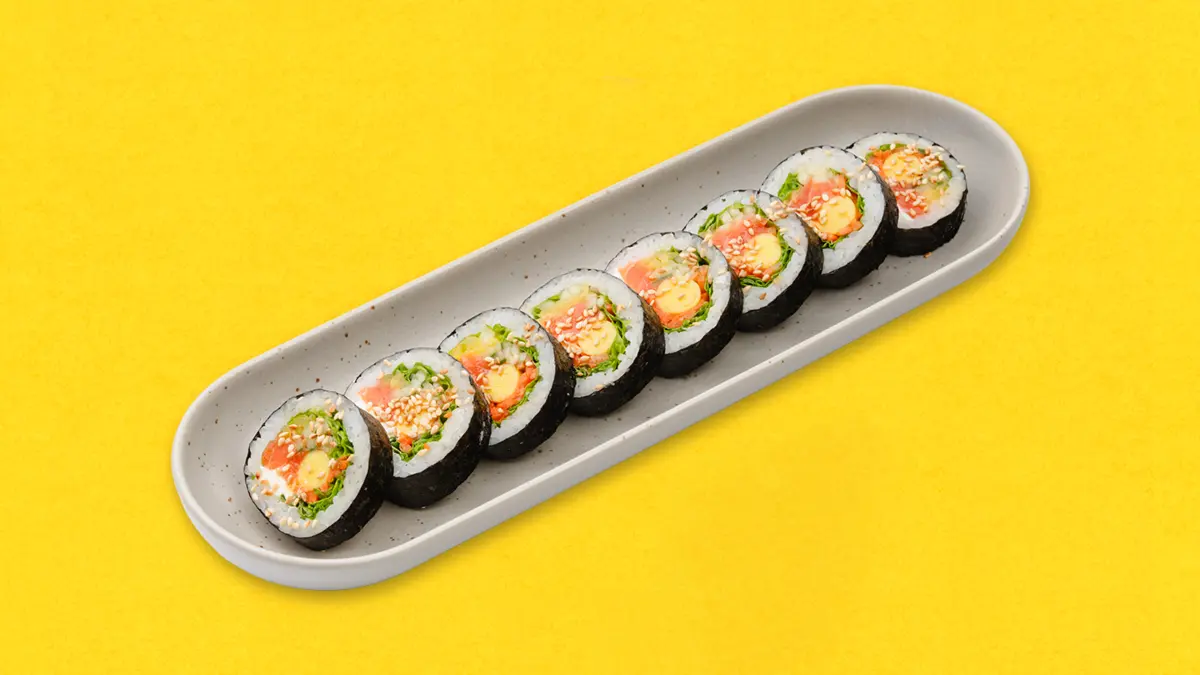 Кимпаб сливочный лосось 