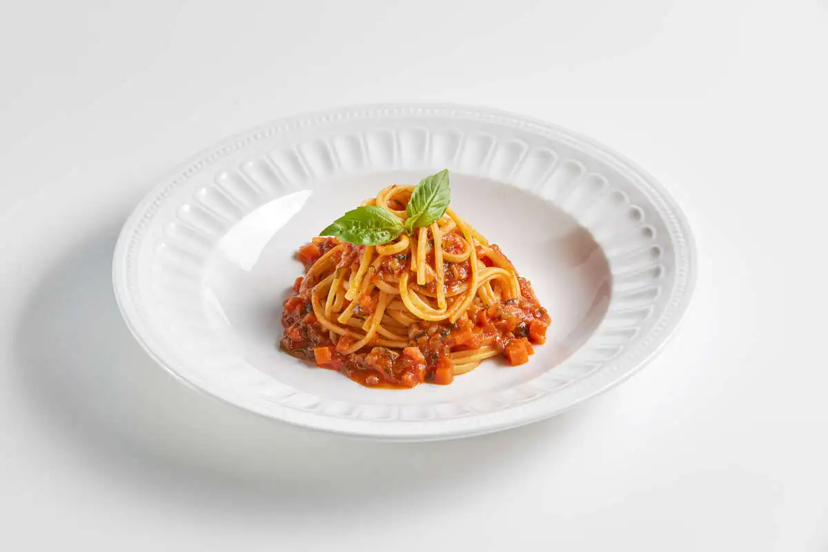 Лингвини с овощным рагу