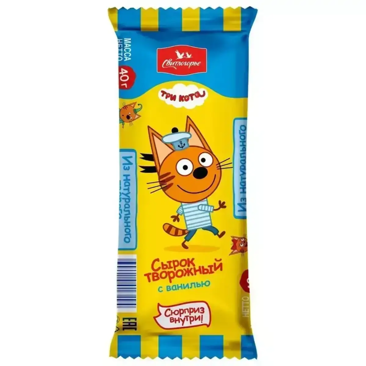 Сырок Творожный Три Кота Ваниль 40г