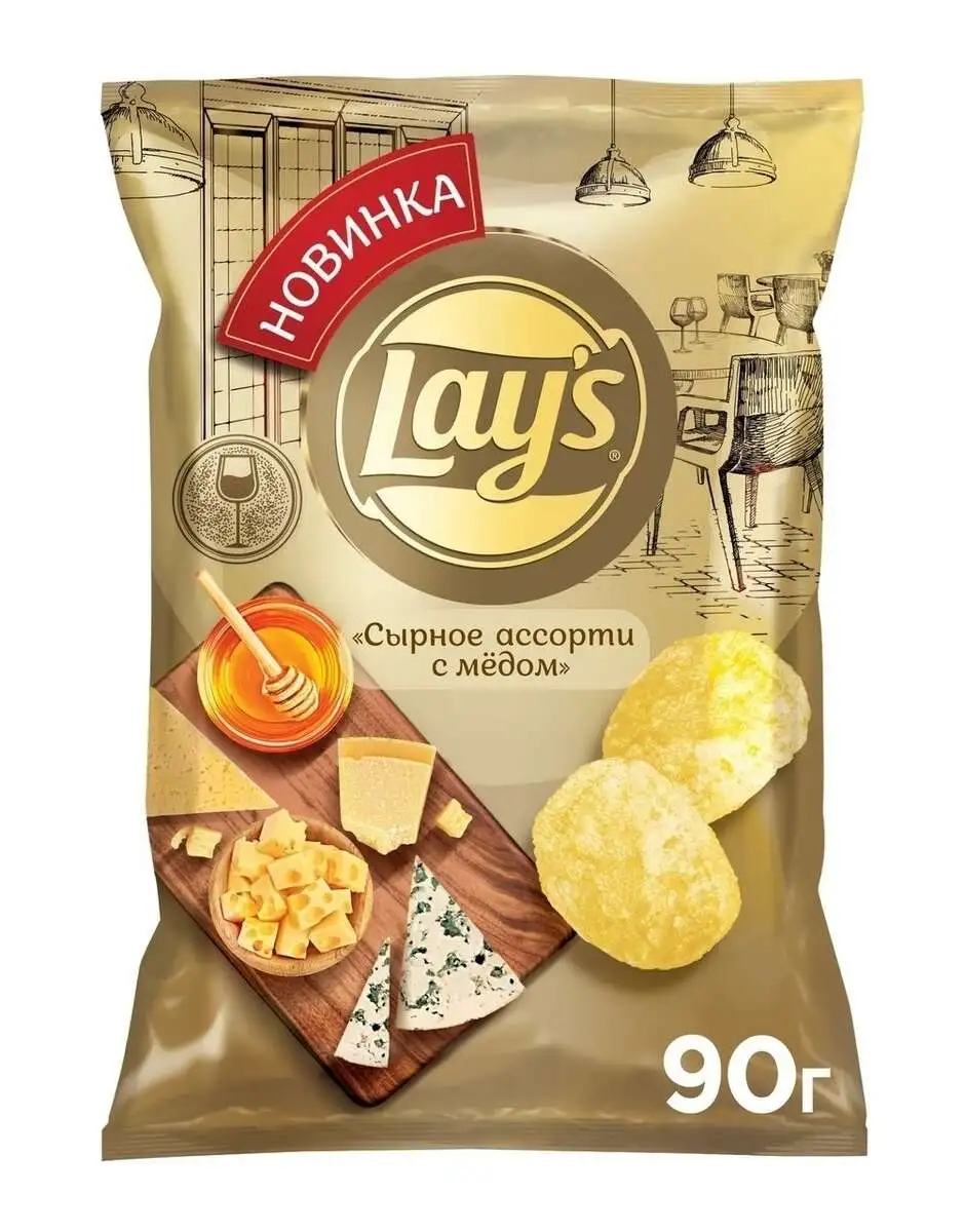 Чипсы Лейз Сырное Ассорти 90г(м)