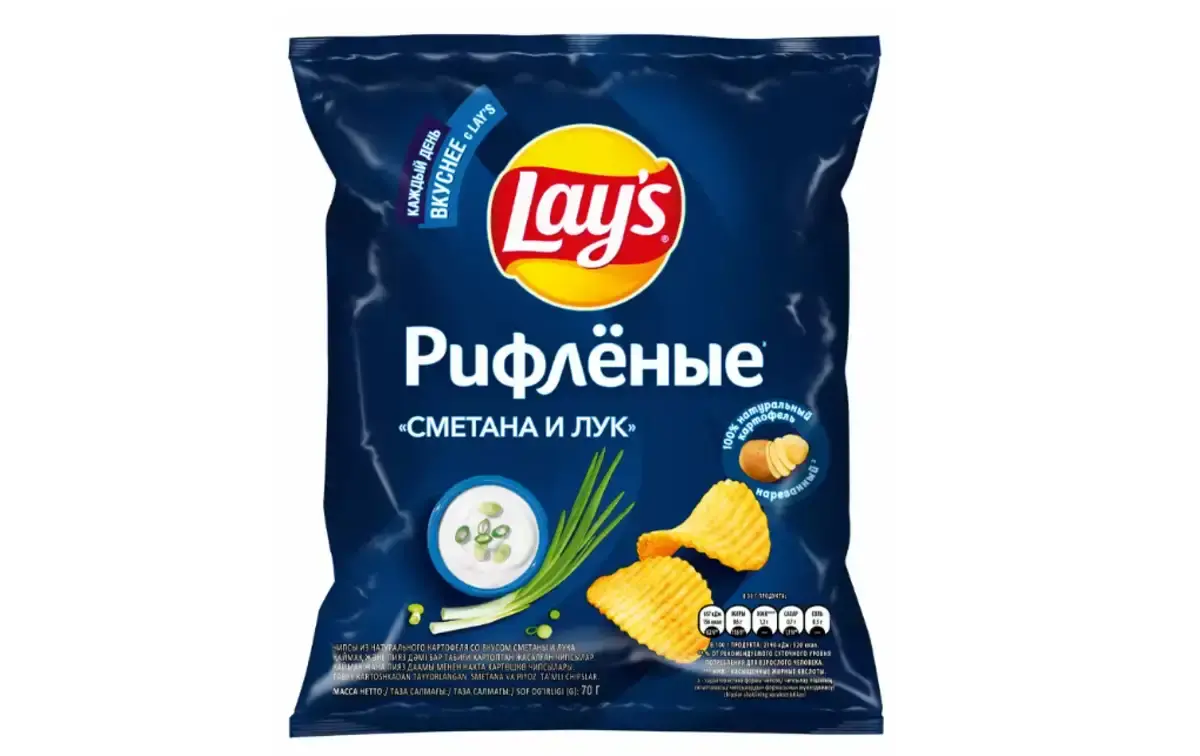 Чипсы Лейз Сметана/Лук 70г