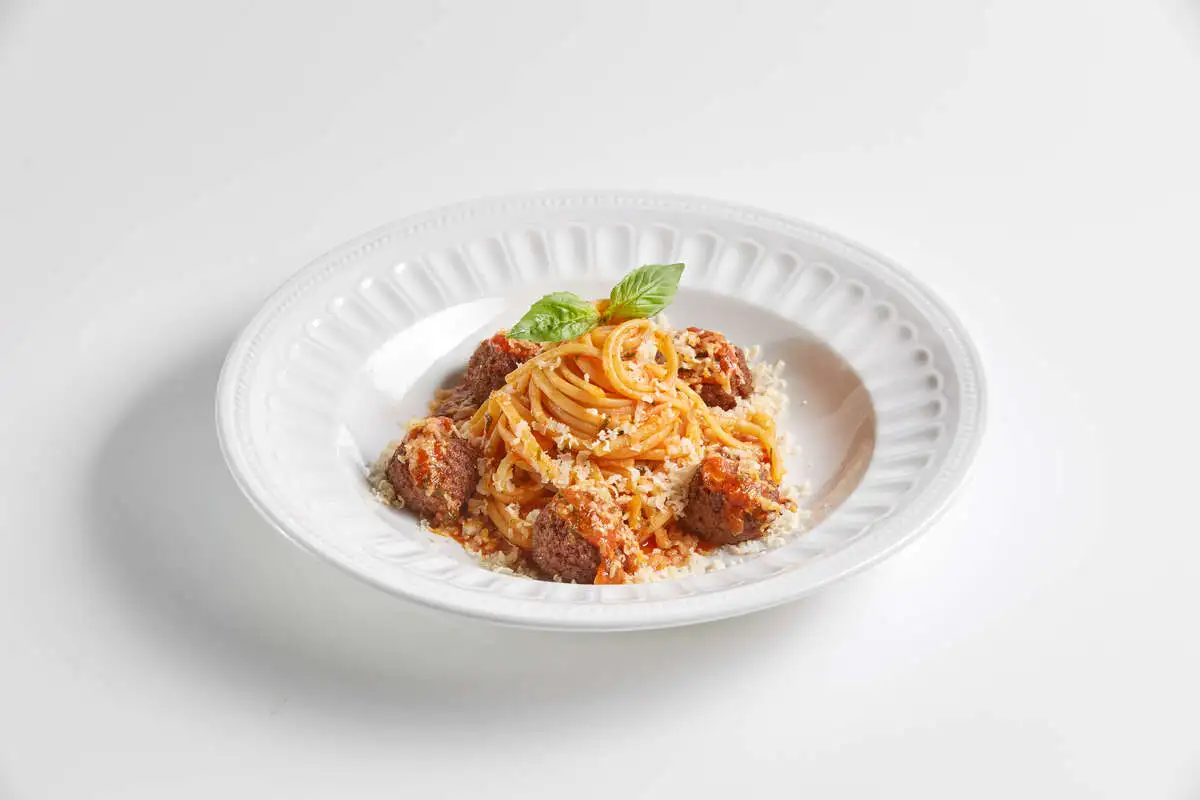 Лингвини польпетте с постным фаршем