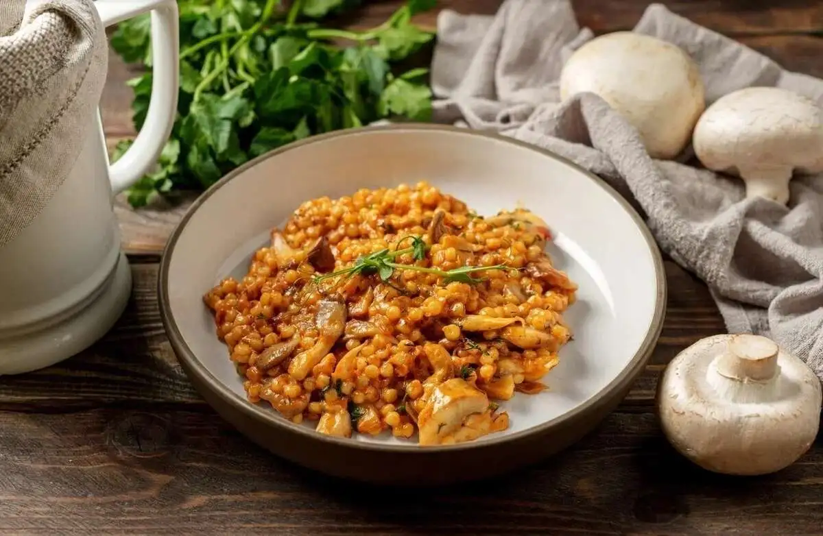 Птитим с грибами