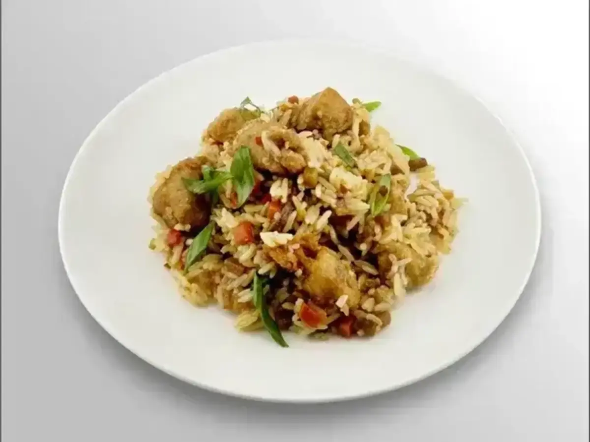 Тяхан с цыпленком