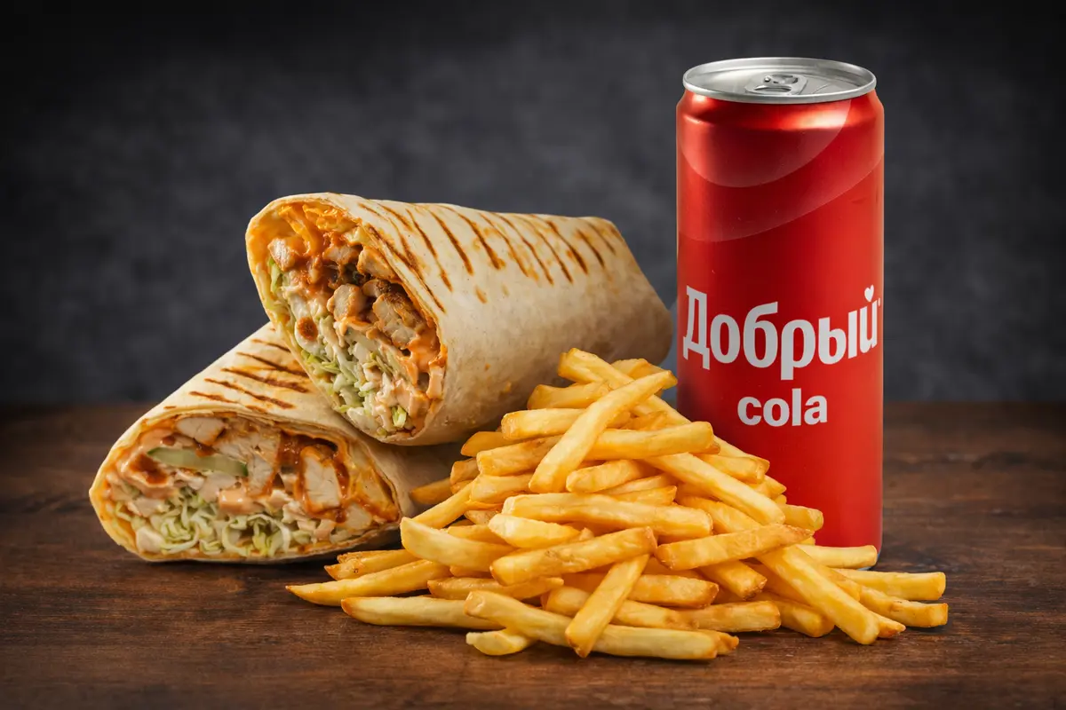 Комбо с шаурмой 