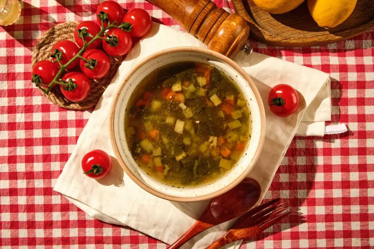 Суп с говядиной и овощами