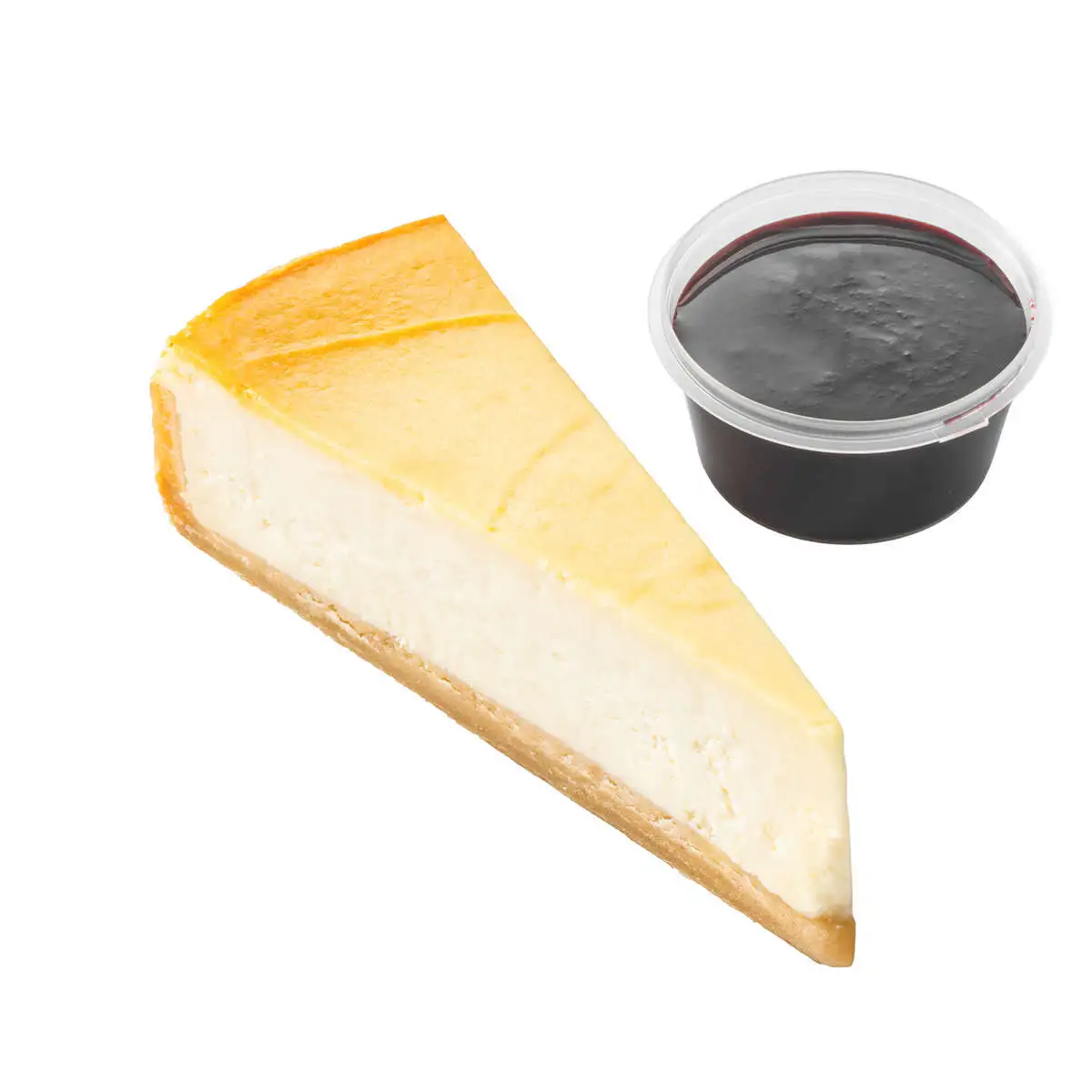 Чизкейк с черничным соусом