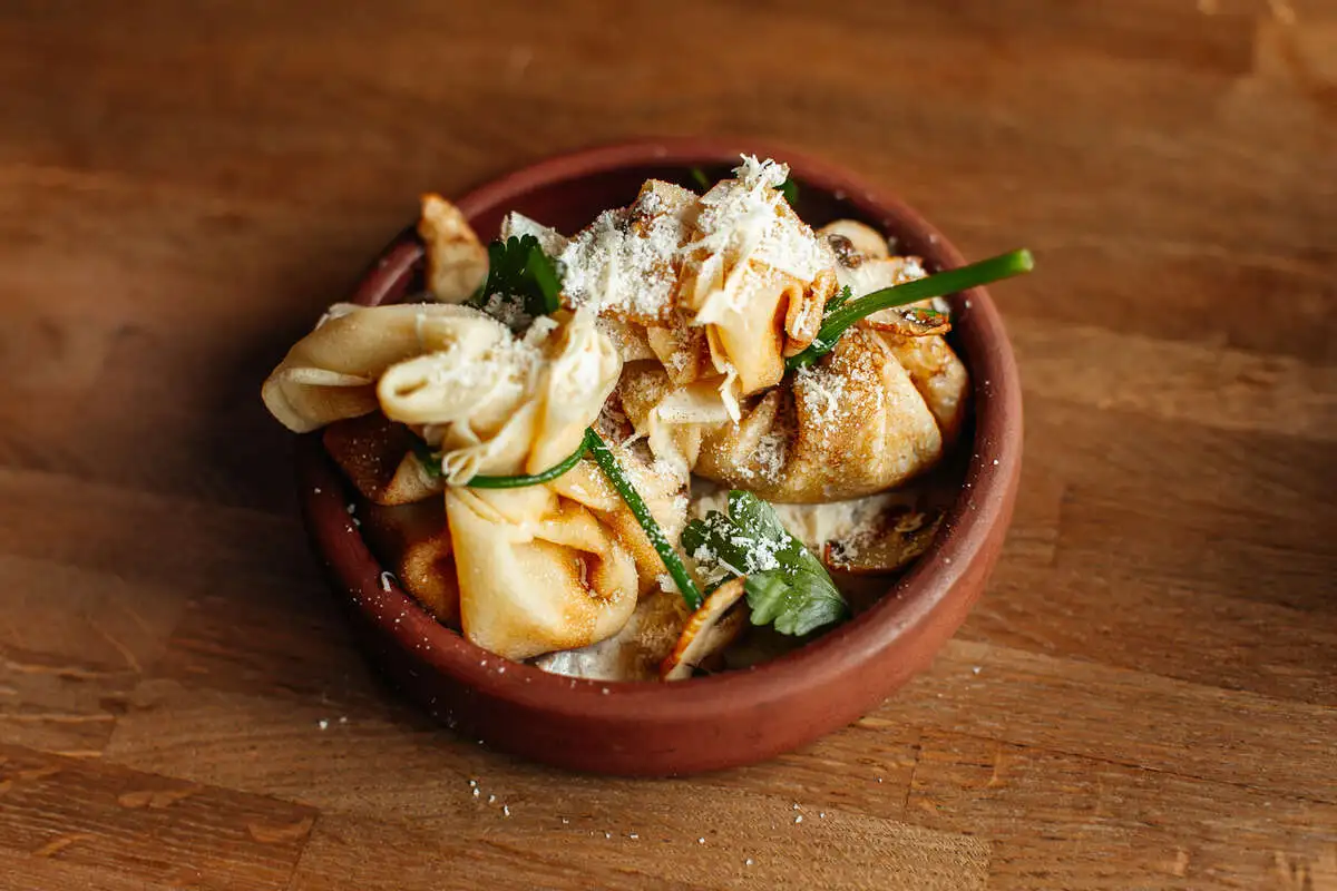 Блины с куриным жюльеном