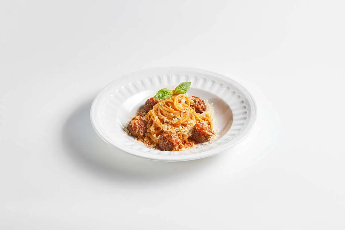 Лингвини польпетте с постным фаршем