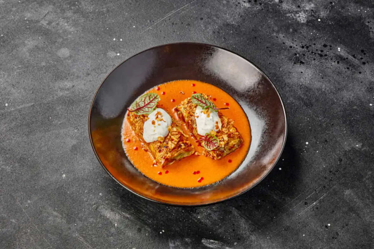 Голубцы из чечевицы и булгура