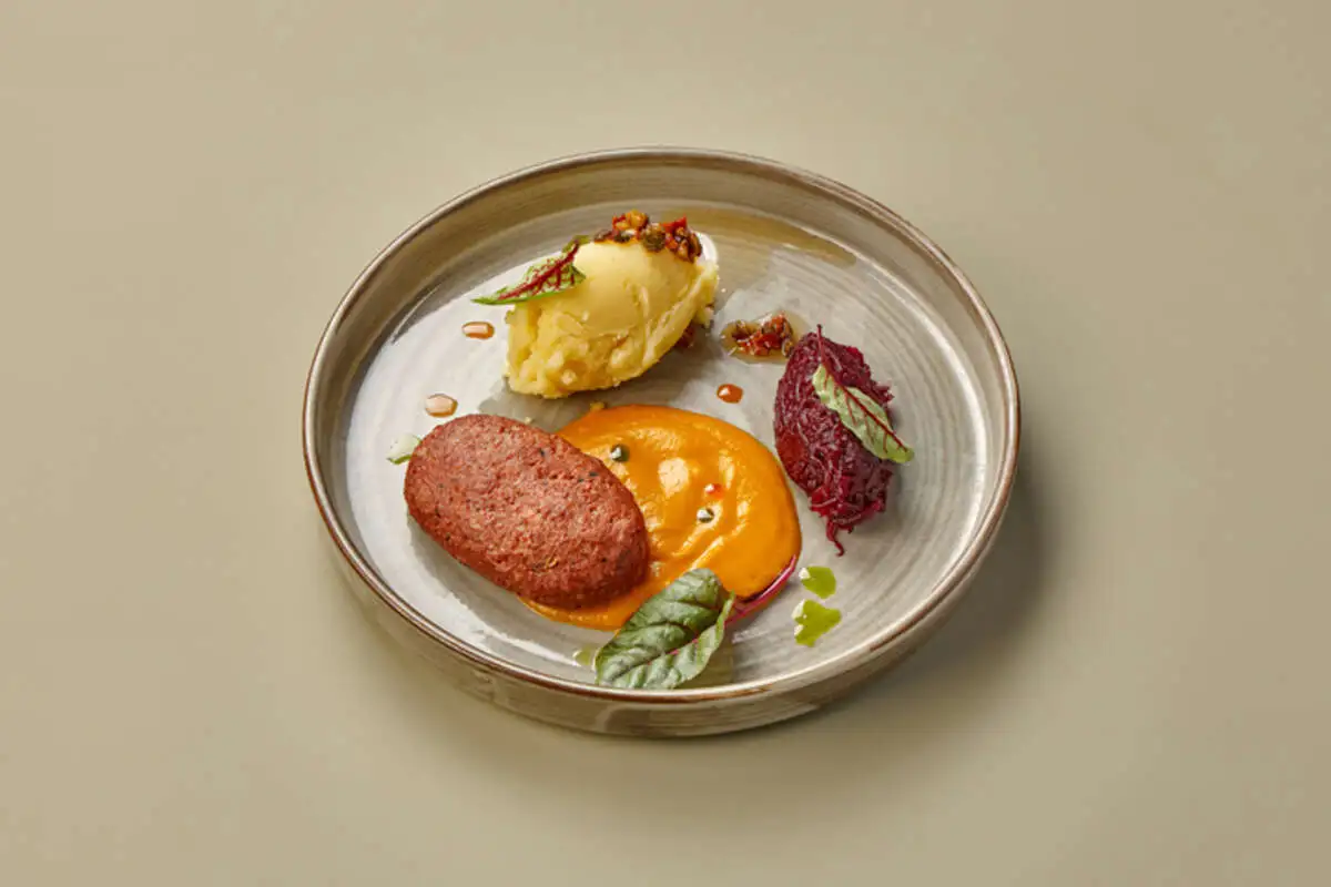 Постная котлета с картофельным пюре