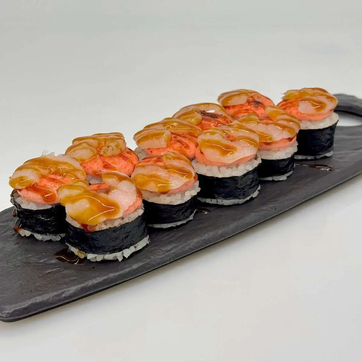 Запечённый с креветкой