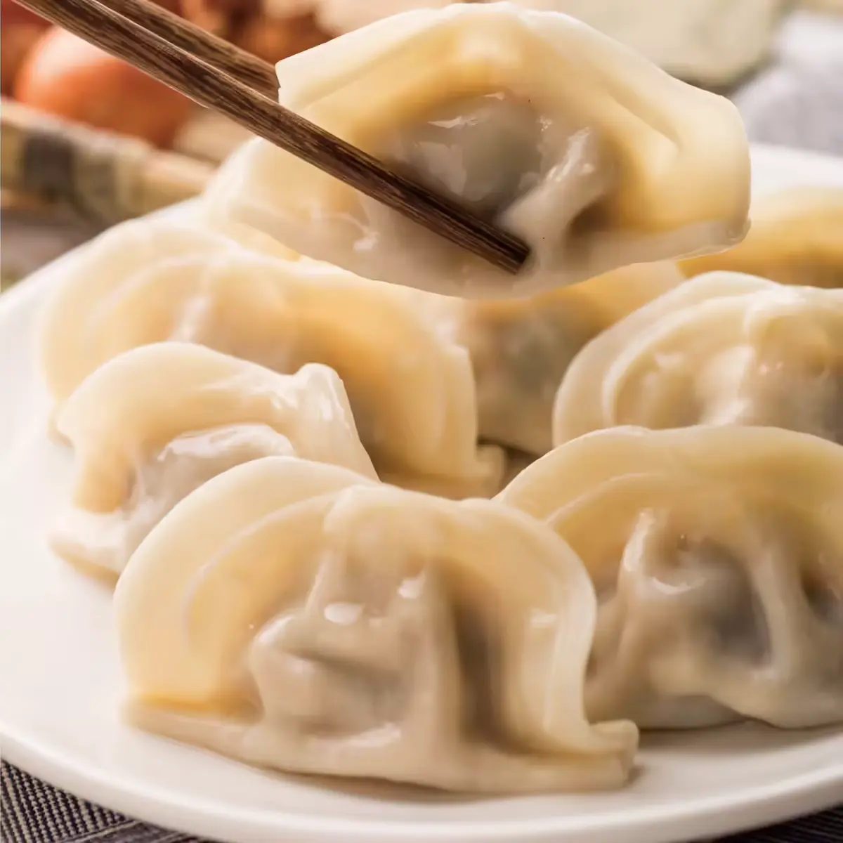 Пельмени с говядиной и луком