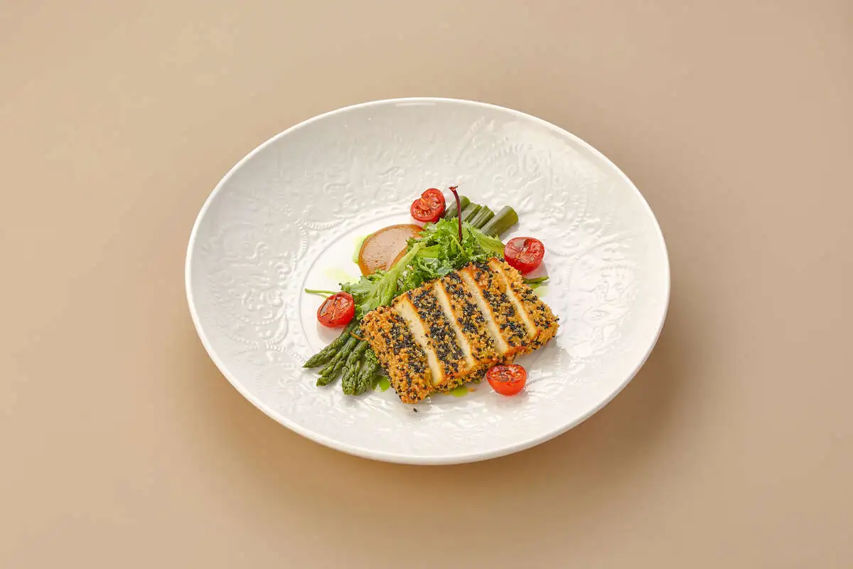 Копченый тофу со спражей