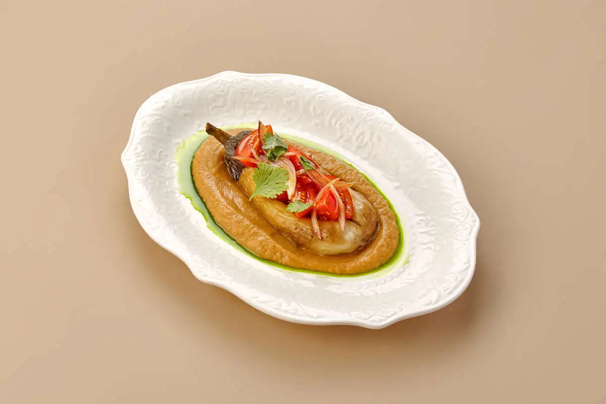 Баклажан в мисо глазури 