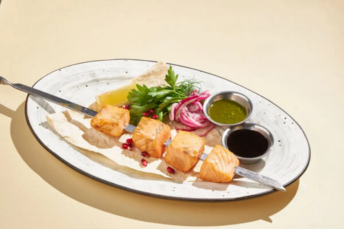 Шашлык из лосося 