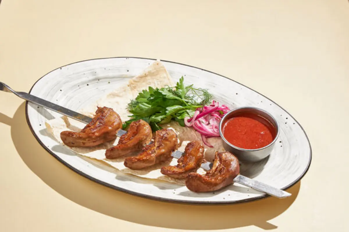 Шашлык из языка ягненка 