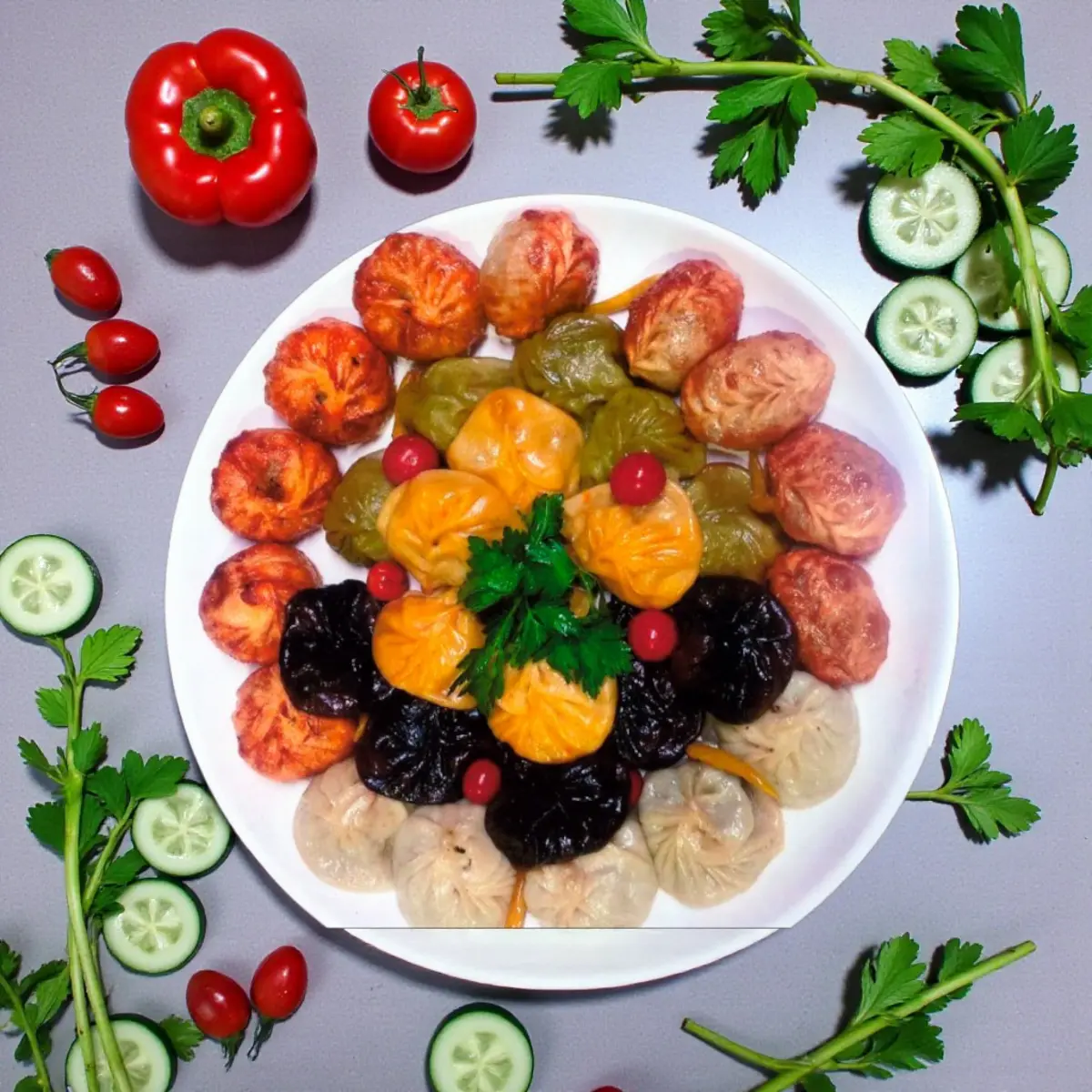 Манты Ассорти на 3-4 персон