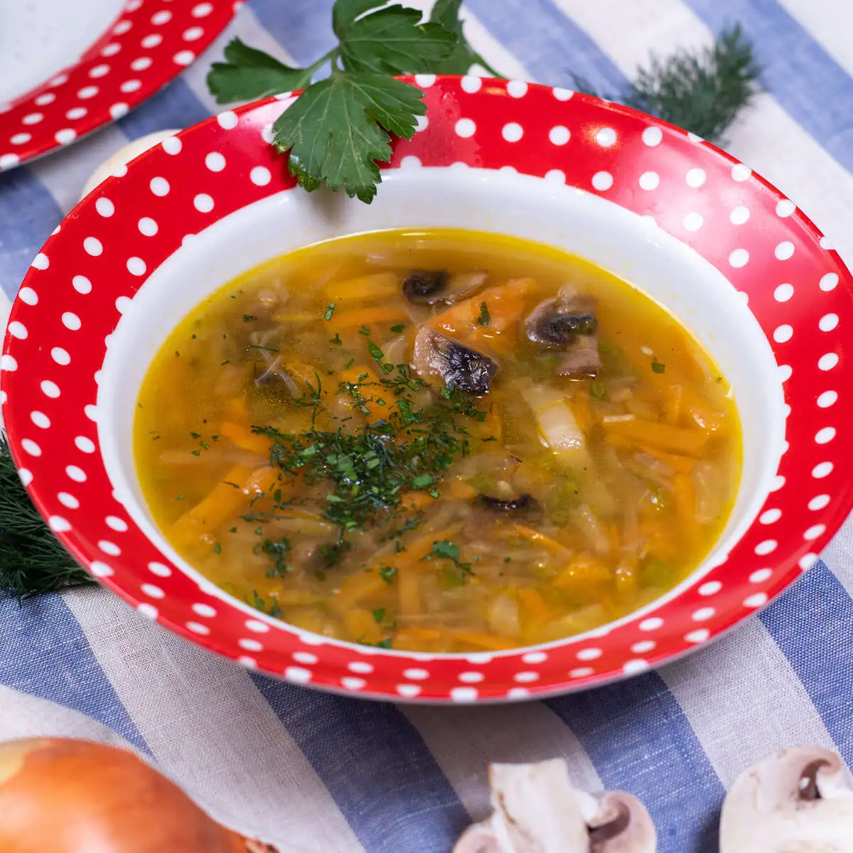 Валаамские щи с репой и грибами