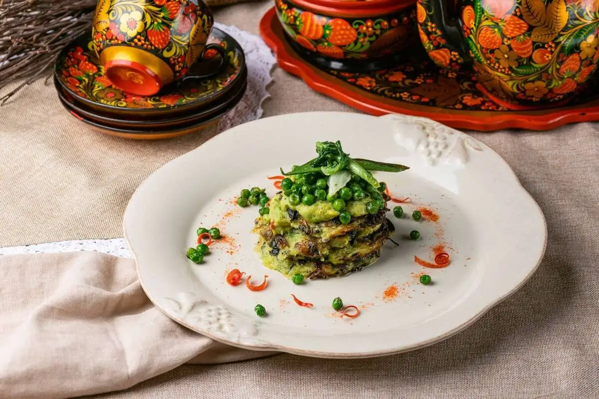 Оладьи из кабачков и шпината