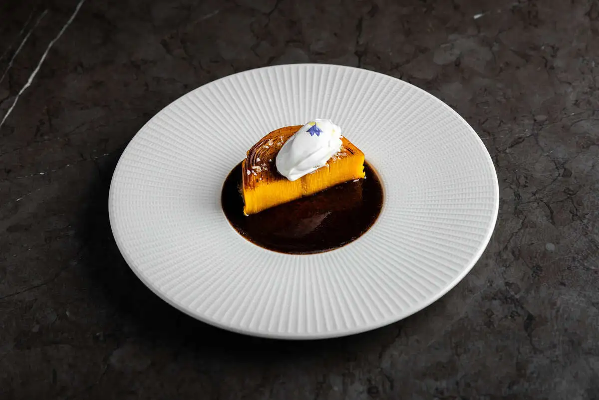 татин из тыквы / "жю" луковый / сметана соевая