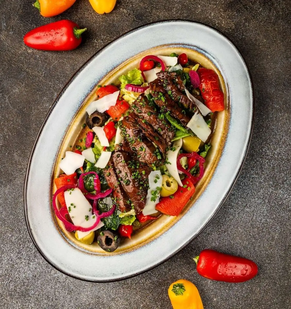 Стейк салат 