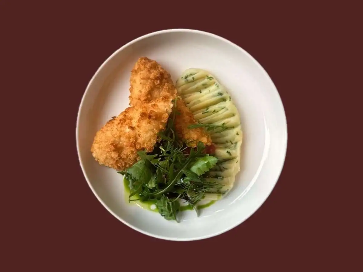 Пожарская котлета (куриная) с пюре