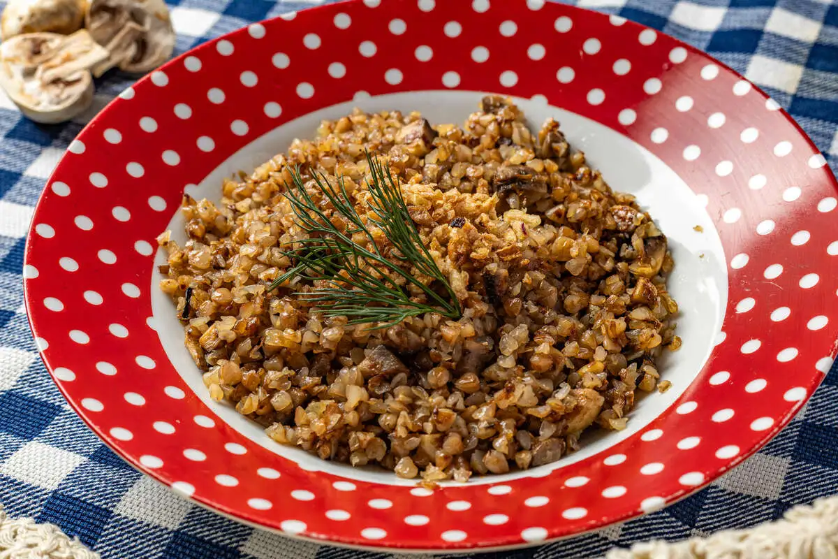 Гречка с грибами
