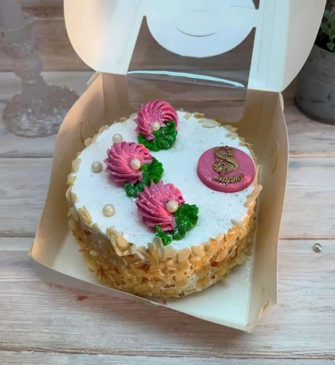 Бенто-торт Морковный 8 марта