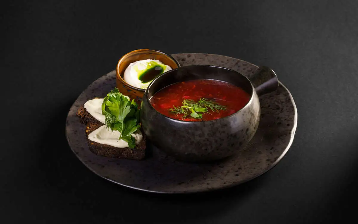 Постный борщ