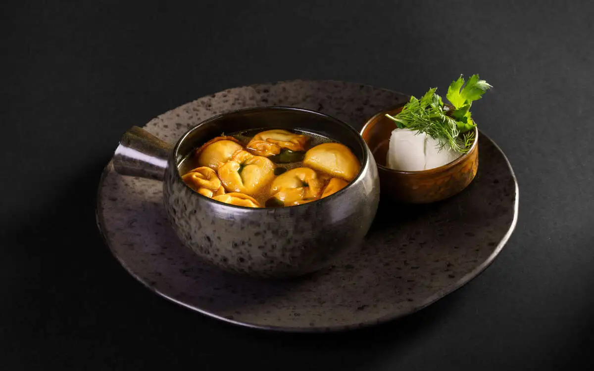 Кундюмы с белыми грибами