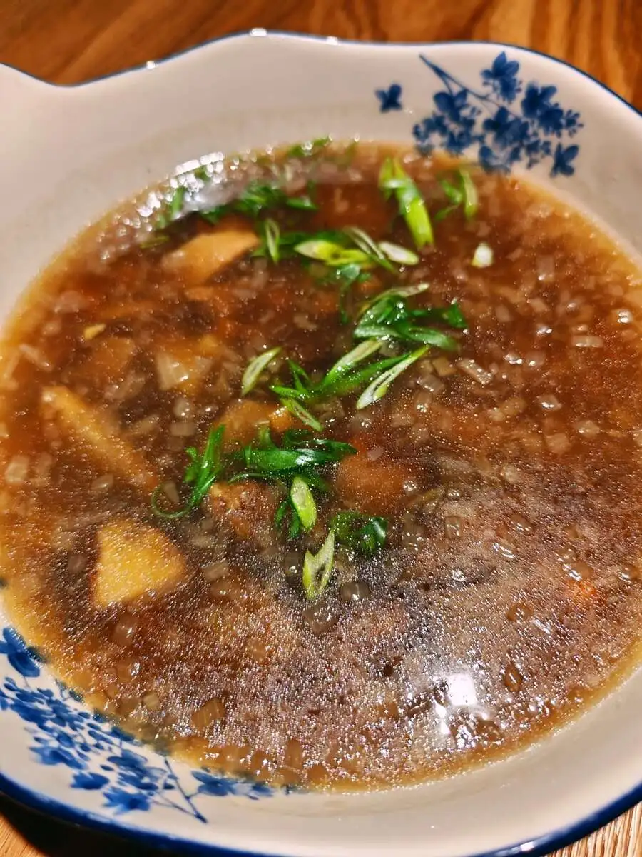 Суп из белых грибов с птитимом