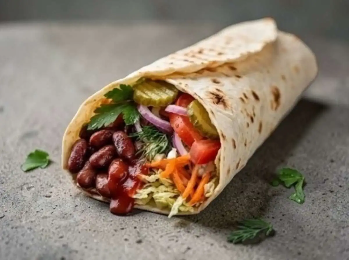 Постная Шаурма с Фасолью