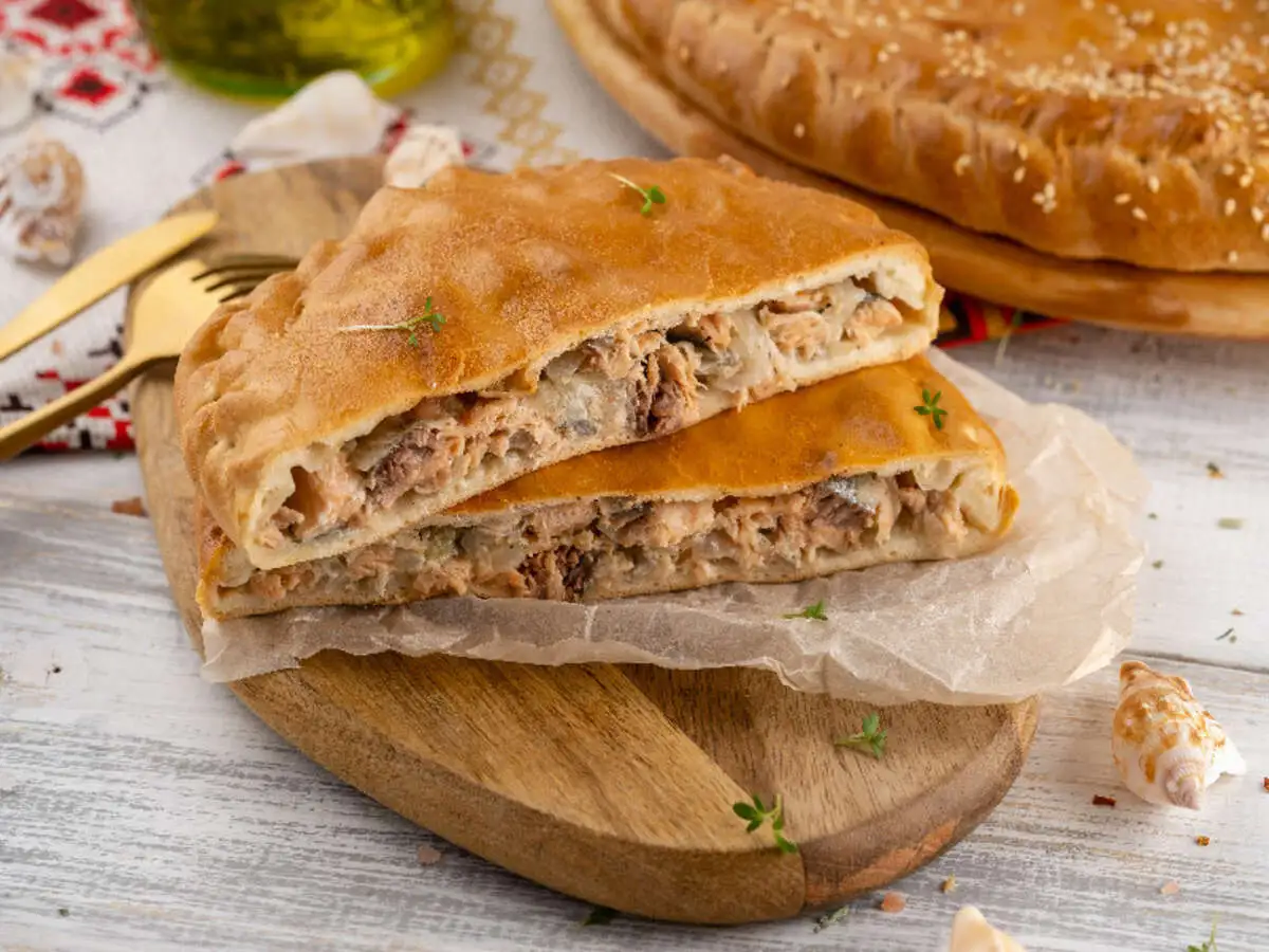 Пирог с горбушей постный