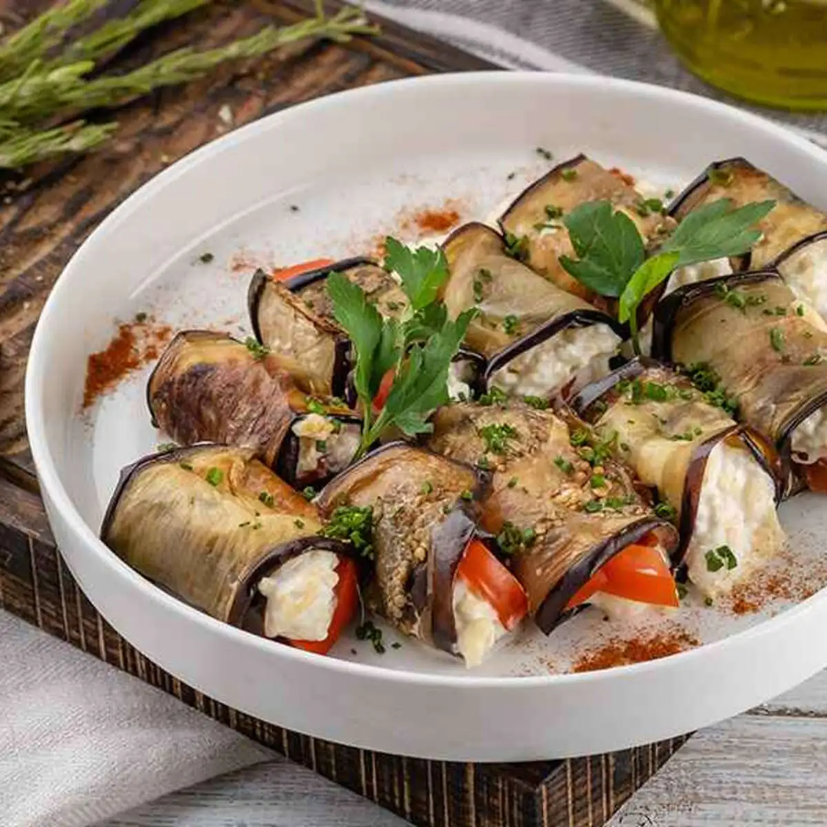 Баклажановые рулеты