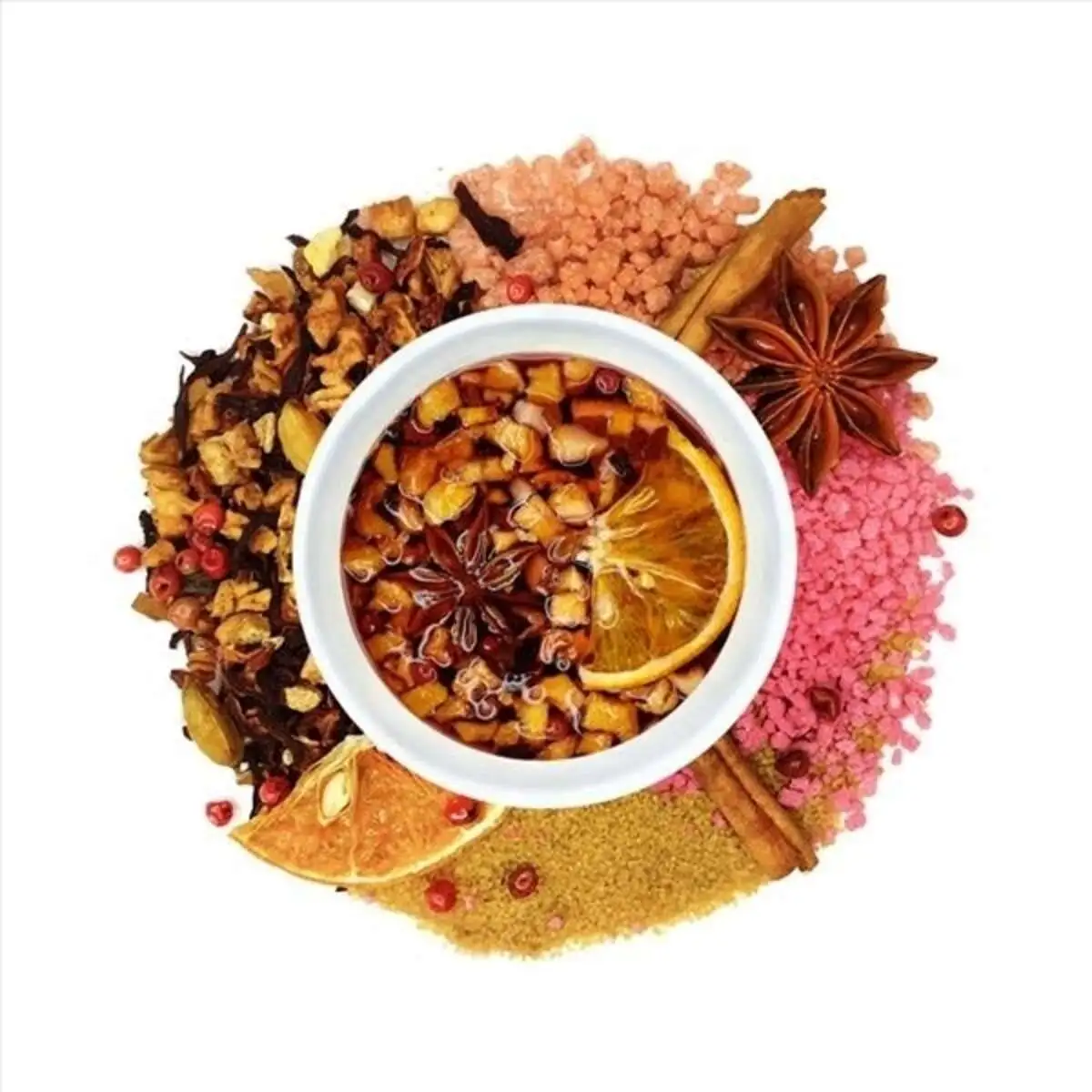 Чай Глинтвейн с фруктами и специями