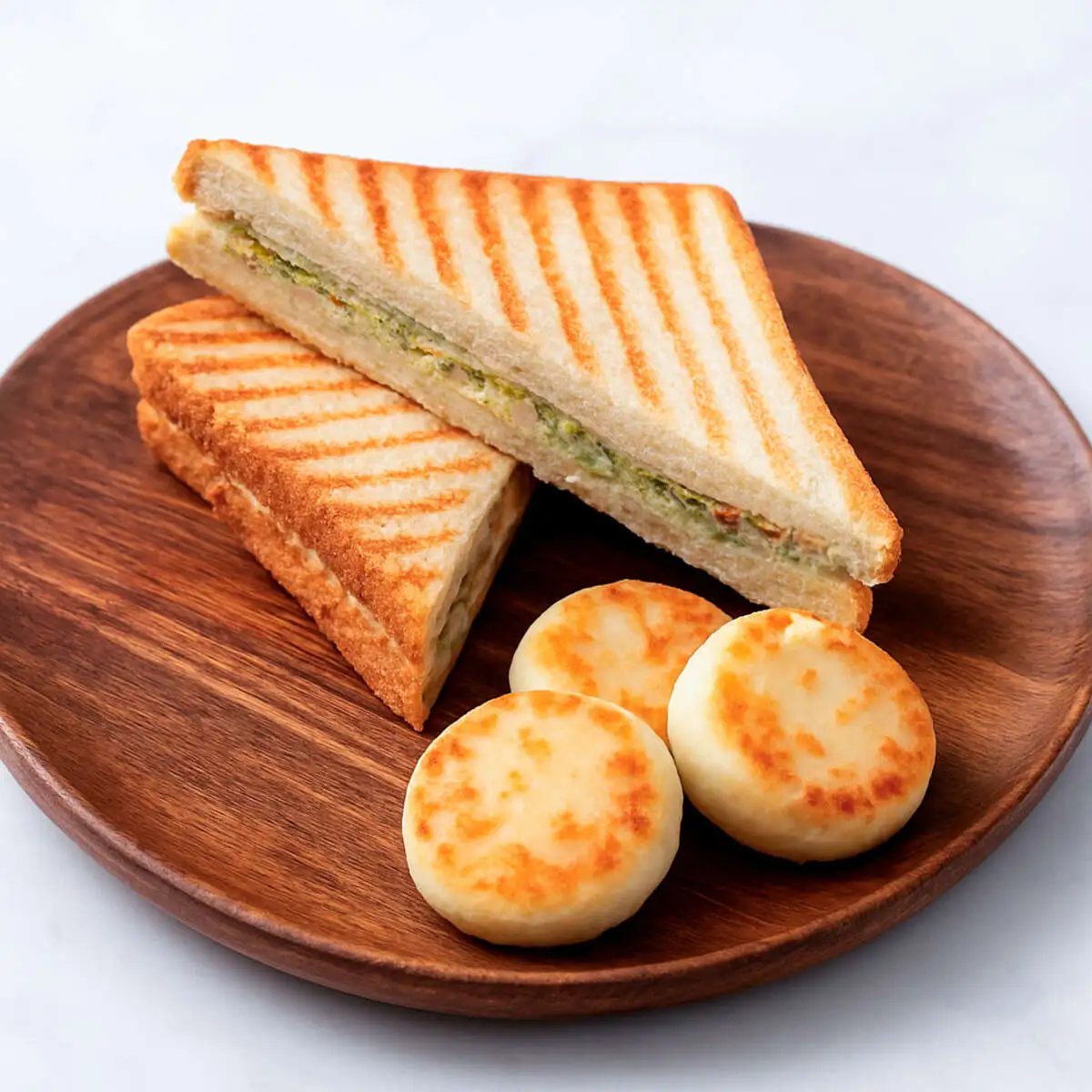 Сырники и сендвич с омлетом