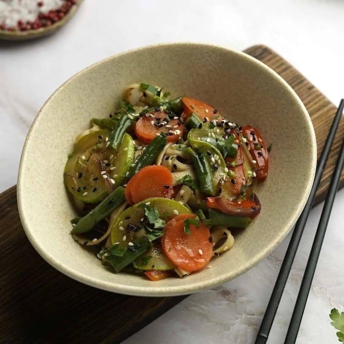 Удон с овощами