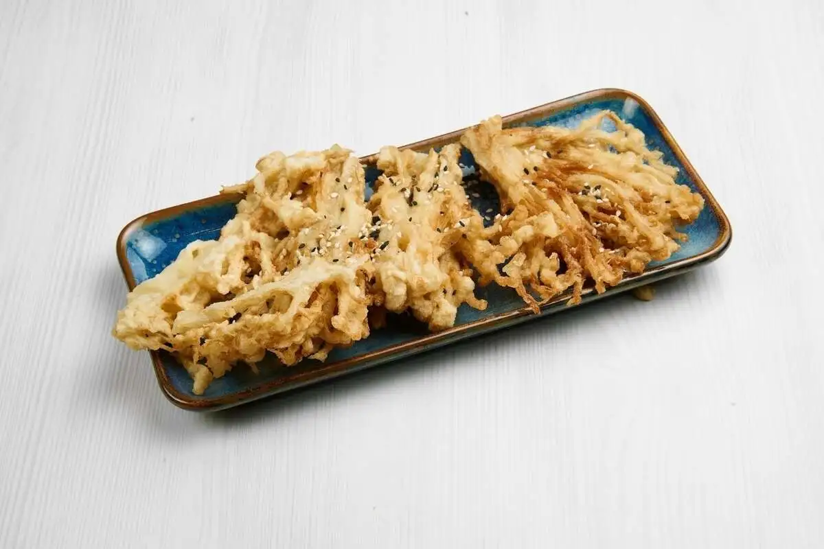 Эноки жареные в кляре. 160гр.